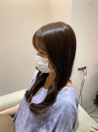 セミロング 韓国トレンドヘア しゅーやのヘアスタイル