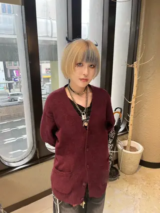 カラー 💖艶ハイトーン髪質 改善💖ケンシンのヘアスタイル