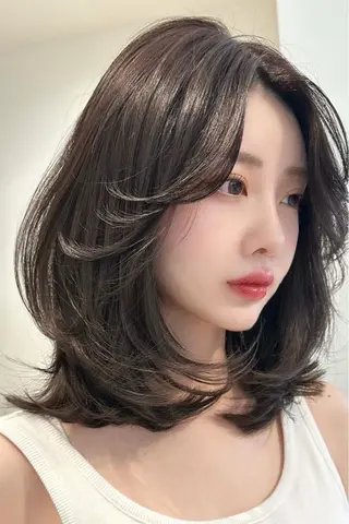ミディアム Nakajima Eijiのヘアスタイル