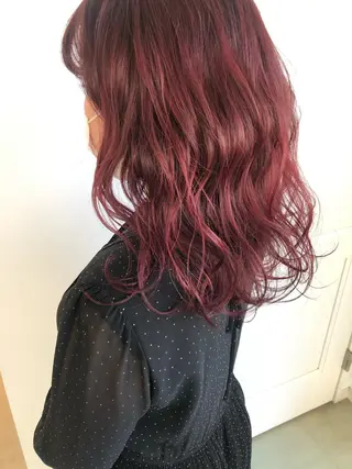 ミディアム カラー ヤマモト マイのヘアスタイル