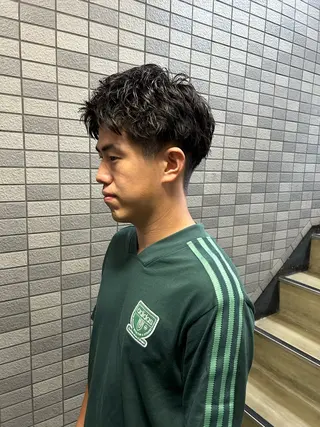 ショート パーマ メンズ 💈メンズ短髪特化 ✂︎伊藤大輝💈のヘアスタイル