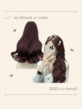 ロング カラー ヘアアレンジ 🫧‪🎀うる艶暖色 🏹Nanako🎀のヘアスタイル