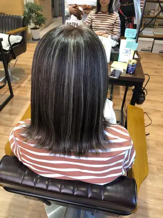 ミディアム カラー Live店長 yumenaのヘアスタイル