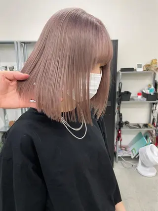 ミディアム カラー パーマ ヘアアレンジ メンズ キッズ ネイル マツエク・マツパ アイブロウ Eirデザイナーズ サロン茶屋町tomoのヘアスタイル