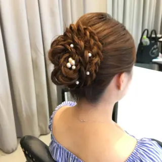 ロング ヘアアレンジ 西川 ヒロキのヘアスタイル