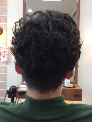 ショート パーマ メンズ 村田 淳のヘアスタイル