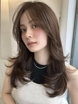 セミロング 🎀透明感カラー/ yuka🎀のヘアスタイル