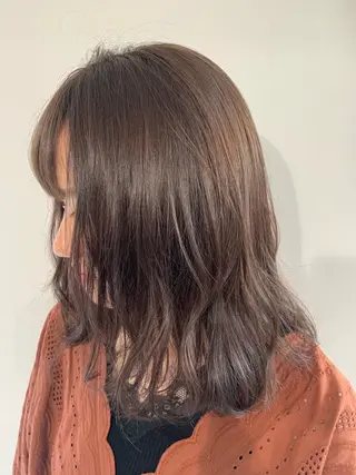 セミロング カラー パーマ ヘアアレンジ 加藤 綾華のヘアスタイル