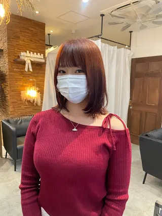 ミディアム 顔周りカット 🎀サヤカ🎀のヘアスタイル
