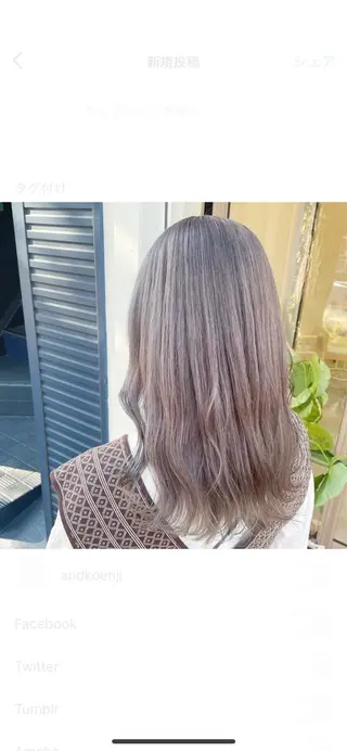 ロング カラー 🎀透明感カラー🎀 mikaのヘアスタイル