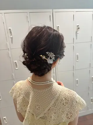 ミディアム ヘアアレンジ マンツーマン 縮毛矯正/マユコのヘアスタイル