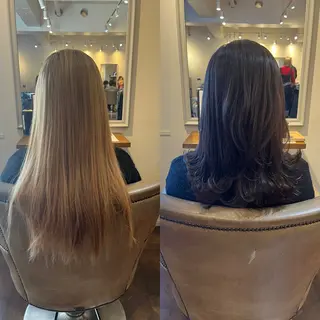 セミロング 齊藤 萌のヘアスタイル