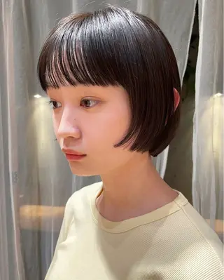 ショート カラー ボブ/ショート 吉田竣のヘアスタイル
