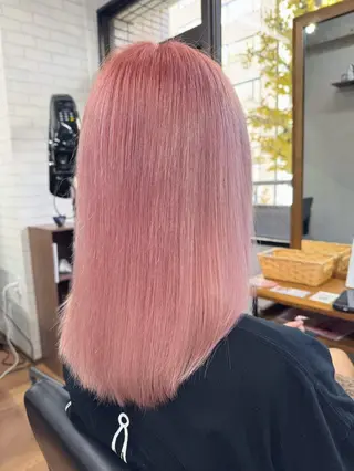 セミロング カラー ✨ハイトーン カラー福岡拓也✨のヘアスタイル