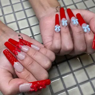 ネイル ー 葉のネイルデザイン