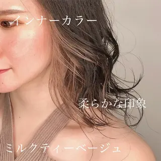 ミディアム エクステ・髪質改善・ ブリーチ・吉田大介のヘアスタイル