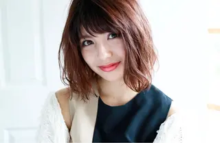ミディアム カラー パーマ ヘアアレンジ 似合わせhair🔸 アサダ タカコ🔸のヘアスタイル