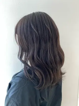 セミロング ヘアアレンジ 長妻莉央/縮毛矯正 髪質改善カラーのヘアスタイル