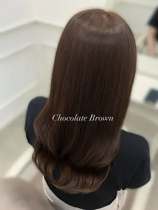カラー ゆうひ🎀 チョコレートカラーのヘアスタイル