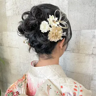 セミロング ヘアアレンジ 🍒中川葵久美🍒 レイヤー/メンズのヘアスタイル
