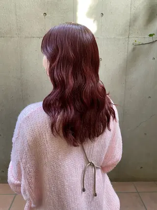 セミロング 大人可愛い♡コテ巻き パーマ🌼杉田 萌恵のヘアスタイル