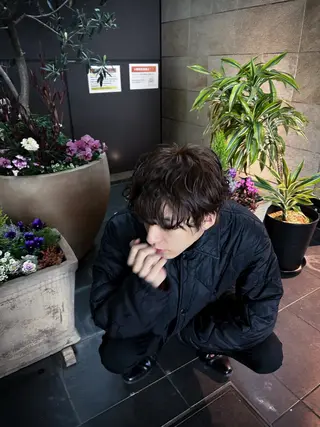 ミディアム カラー パーマ ヘアアレンジ メンズ メンズ カラー特化/ カラー特化/池田海斗のヘアスタイル