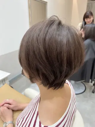 ショート カラー 縮毛矯正×艶カラー /中村勇太のヘアスタイル