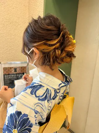 ヘアアレンジ 盛れるレイヤーカット 得意🌹井上美沙のヘアスタイル