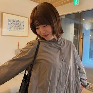 ショート ボブパーマ🥣KON コンナツミのヘアスタイル