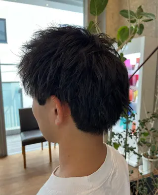 メンズ ボブ×艶カラー 特化・リクト💥のヘアスタイル