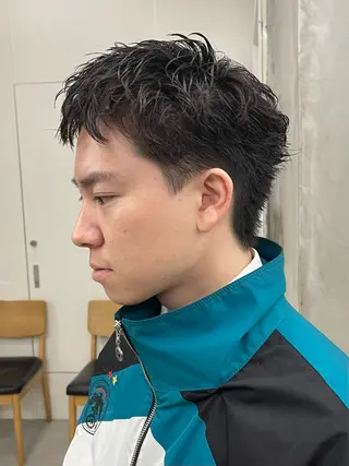 メンズ メンズカット パーマ[佐橋]のヘアスタイル