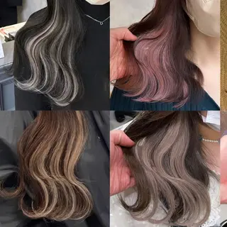 ミディアム ブリーチ&エクステ 🥀ケアカラー特化のヘアスタイル