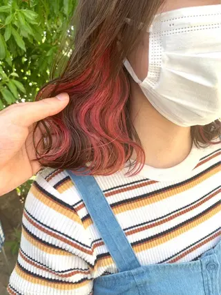 ミディアム 亀川蓮 Agu hairのヘアスタイル