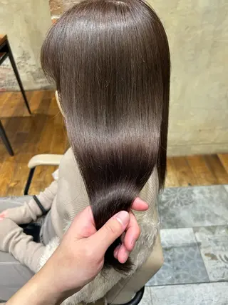 ロング カラー 新宿✨顔周りカット 韓国ヘア/坂本亜裟海のヘアスタイル