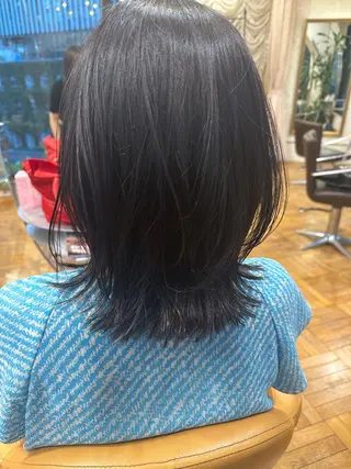 ミディアム レイヤー／ ／るかのヘアスタイル