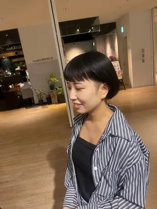 ショート マンツーマン 縮毛矯正/マユコのヘアスタイル