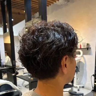 ミディアム ONE.STOP. LABO/メンズのヘアスタイル