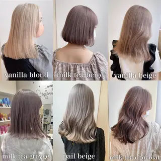 セミロング カラー インナーエクステ渋谷 🦋KAJIのヘアスタイル