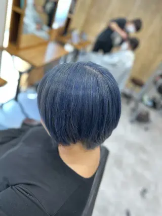 ショート カラー ハイトーン&透明感 カラー☘️片山優陽のヘアスタイル