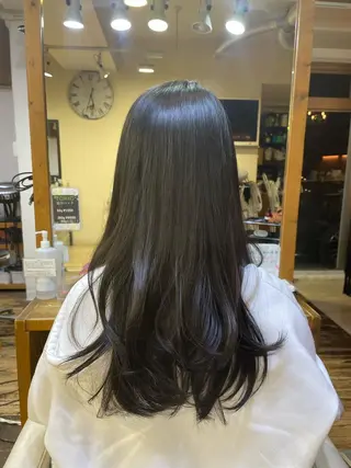 セミロング 山木 裕子のヘアスタイル