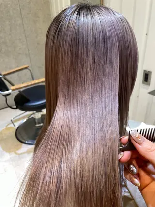 ミディアム カラー 💘韓国レイヤー上 品カラーruru💘のヘアスタイル