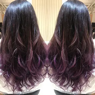 ロング 縮毛矯正/髪質改善 継続する美髪のヘアスタイル