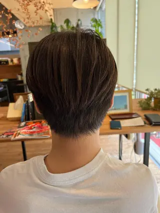 ショート メンズ 両国駅徒歩1分⭐️ アイロン仕上げのヘアスタイル