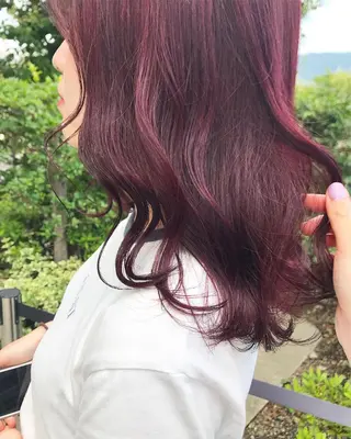 ミディアム カラー 烏丸韓国ヘア🇰🇷 ayaka🎀のヘアスタイル