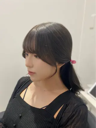 ロング カラー YUZU🎀顔まわり ×レイヤーカットのヘアスタイル