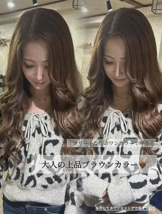 ロング un chou chou所属・lisa  ︎︎のヘアスタイル