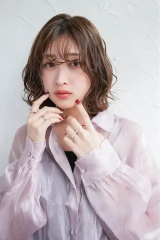 ミディアム カラー Rico OFFICIALのヘアスタイル