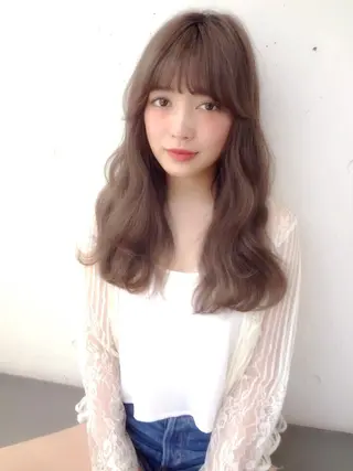 ロング 遠藤 眞実のヘアスタイル