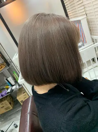 ミディアム カラー ヘアアレンジ kei🤎ベージュ /透明感カラー/博多のヘアスタイル