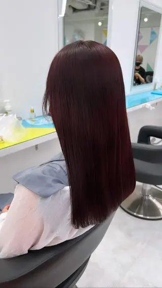ロング カラー ガーリー♡女の子っぽ ヘア♡ピンクカラー♡のヘアスタイル